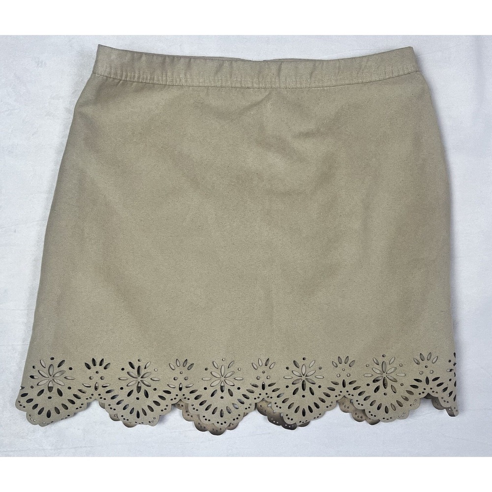 Hollister Faux Suede Skirt Back Zipper Closure Size 3